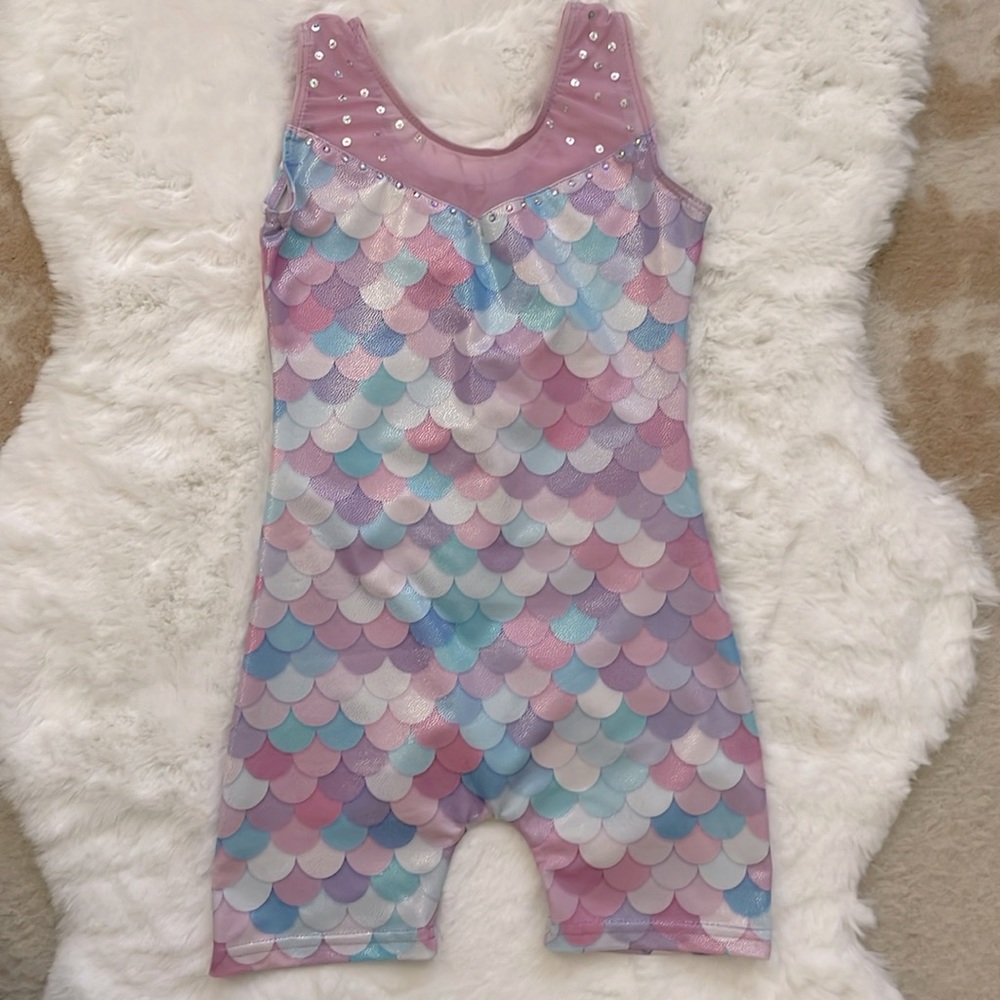 Girls leotard mermaid print size 5/6